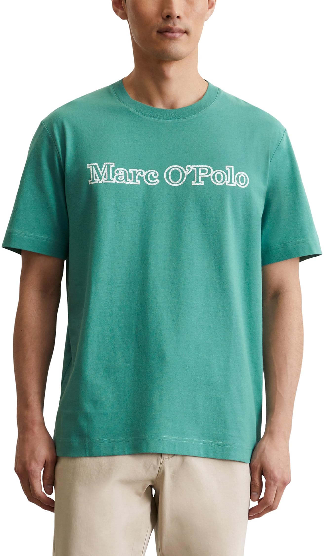 Marc O'Polo Herren T-Shirt Logo-Print Regular Fit