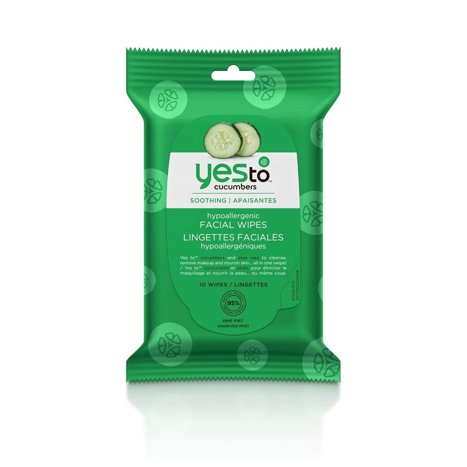 Yes To Cucumbers Face Wipes for Sensitive Skin Soothing
