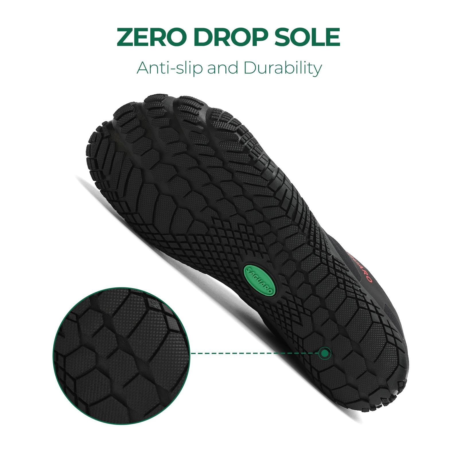 SAGUARO Uomo Donna Scarpette Fitness Barefoot Scarpe Minimaliste Scarpe da Trail Running Gr.36-48