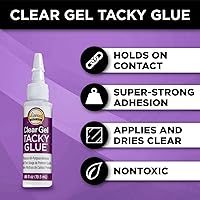 Vista 4 de Aleene's Tacky - Paquete de prueba de 5 piezas, pegamento multiusos para manualidades y proyectos de bricolaje, incluye pegamento Tacky original