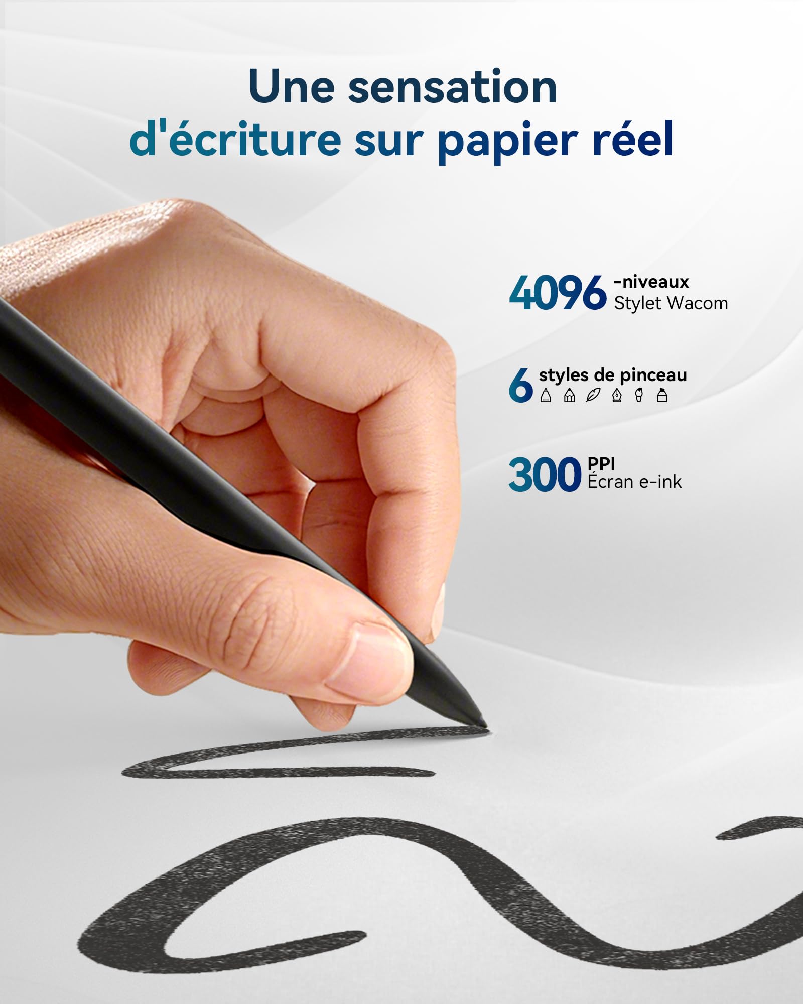 iFLYTEK AINOTE 2 10.65" Papier Tablette de Prise de Notes IA pour Réunions Ultra-Mince 4.2 mm Bloc-Notes Numérique avec Voix-Texte Transcription 16 Langues Écriture Manuscrite-Texte (Stylet Inclus)