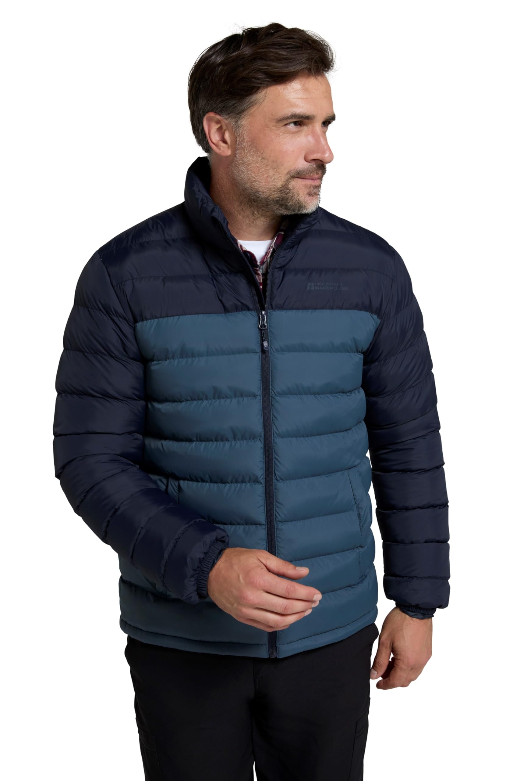 Mountain Warehouse Vista Mens Padded Puffer Jacket Dark Blue S