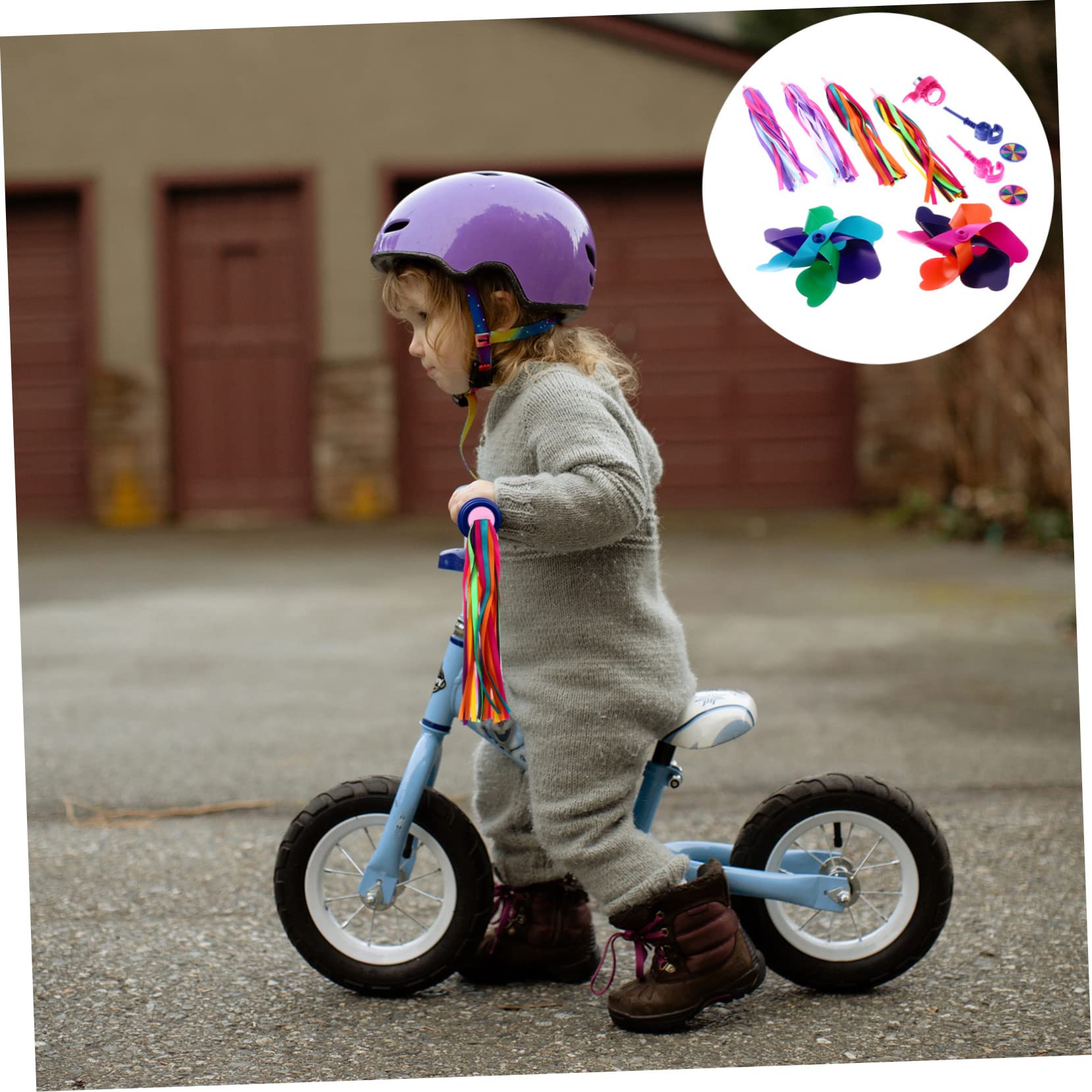 TOYANDONA Fahrradklingel mit Bunten Quasten Magische Fahrradglocke für Montieren für Fahrräder Roller und Kinderwagen Langlebig Rosa