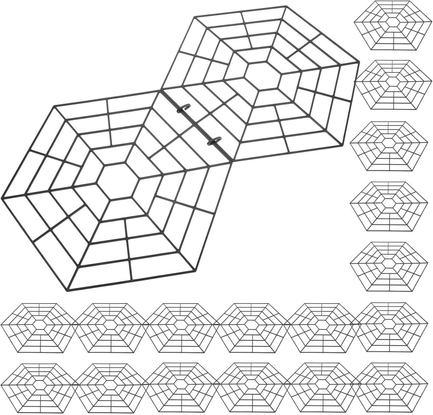 30PCS Floating Net Fish Protector Cover Plastic Material Protective Screen for Outdoor Fish Ponds Lightweight Water Barrier Against Birds and Predators