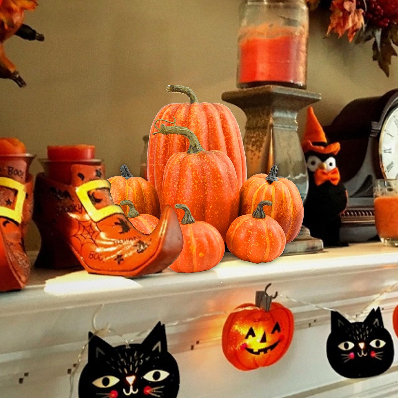 Calabazas Espuma para Manualidades Calabazas Espuma Surtidas Varios Tamaños