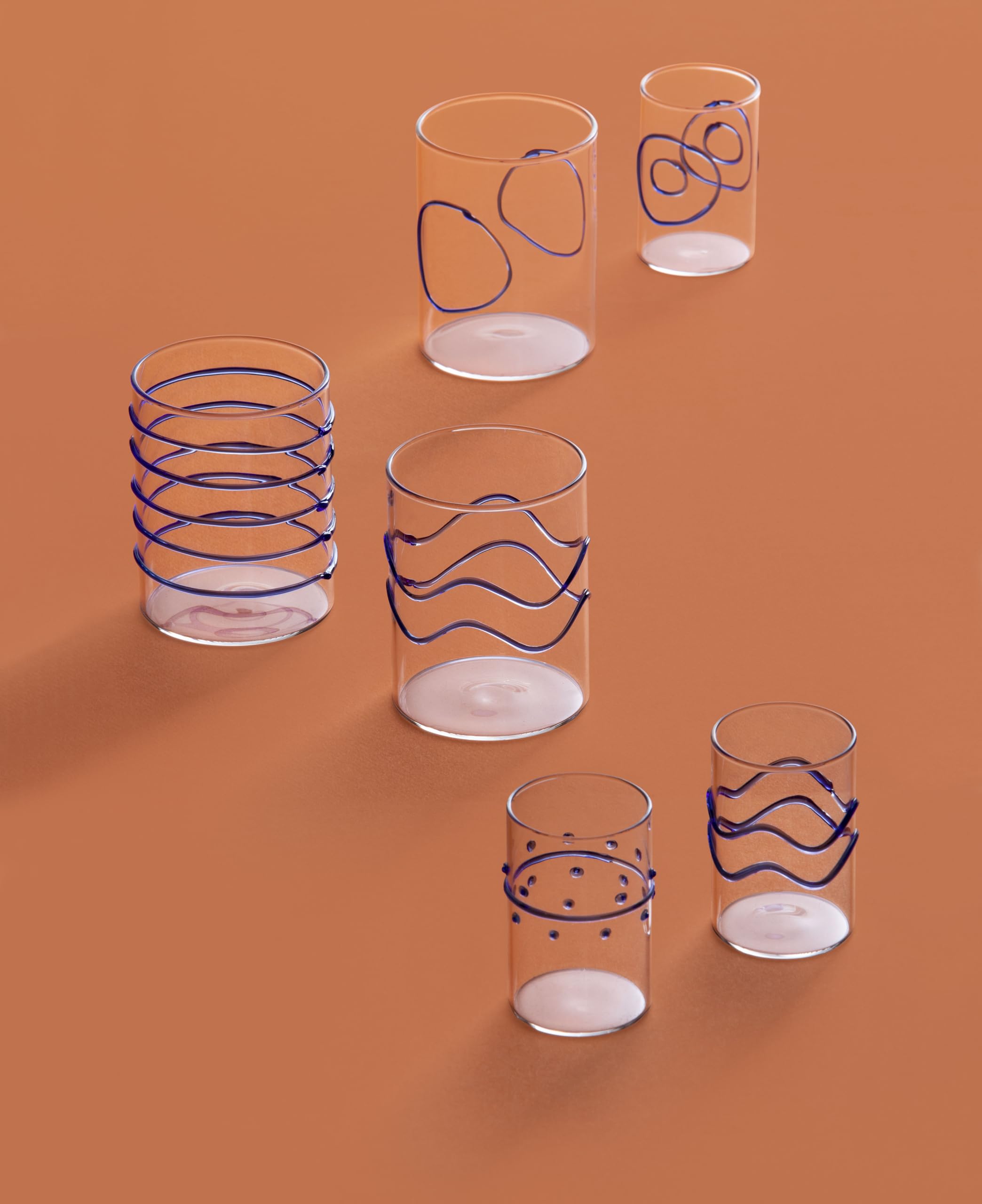 Ichendorf Juego de 6 vasos DECO BLU