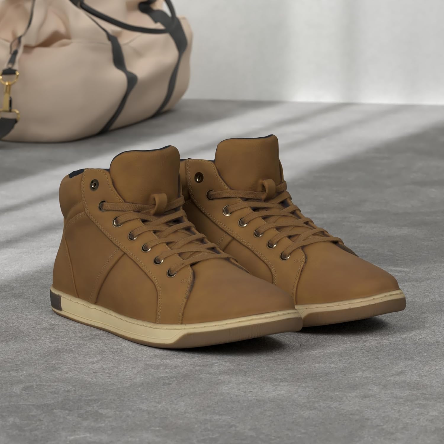 Jousen Men's Casual Shoes High Top Fashion Sneaker Lightweight Men Boots Shoes - Image 3