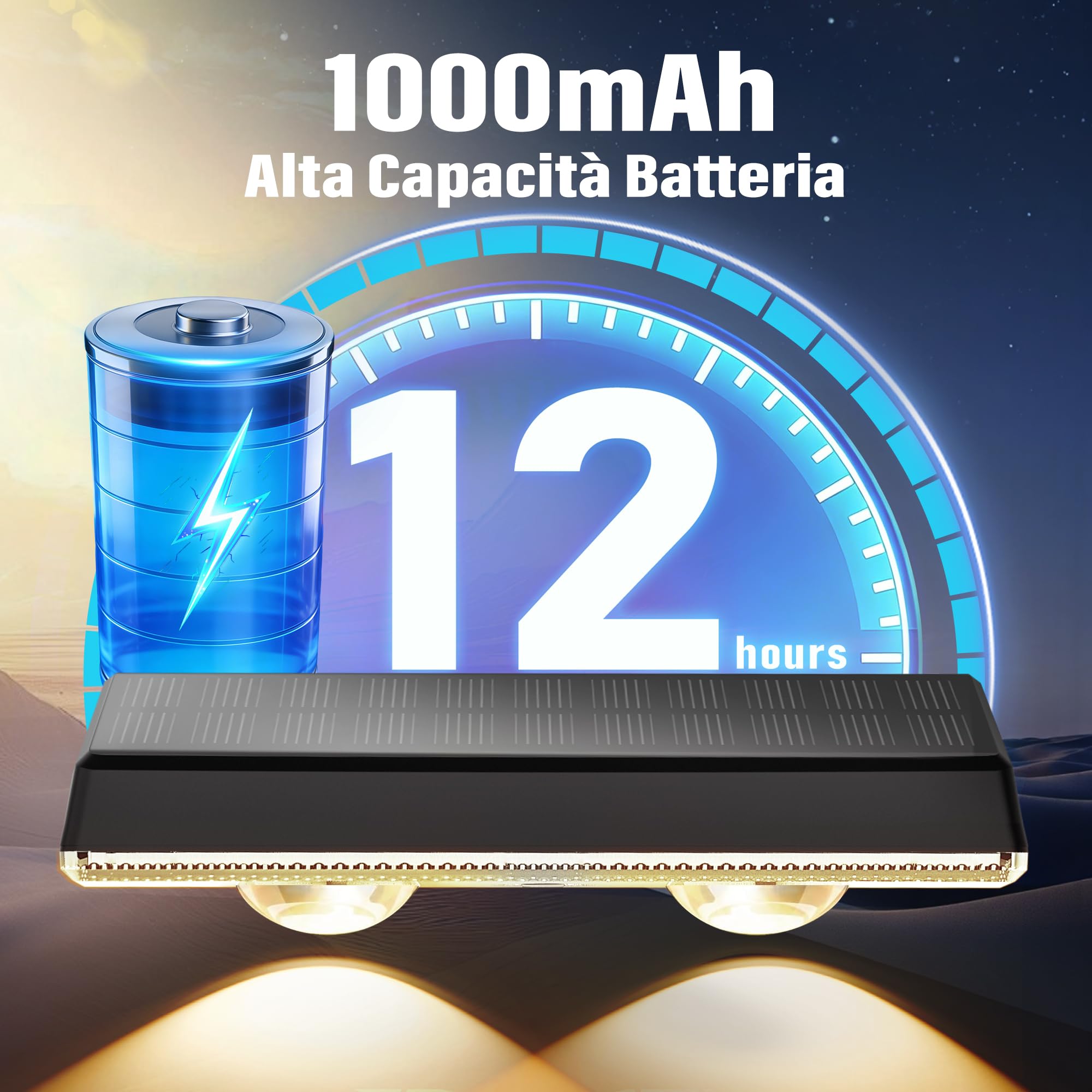 Applique da Esterno Solare Impermeabilità IP67, 6 Pezzi Luce Solare LED Esterno RGB con 8 Modalità Lampade Solari da Esterno per Cortile, Giardino e Recinzione