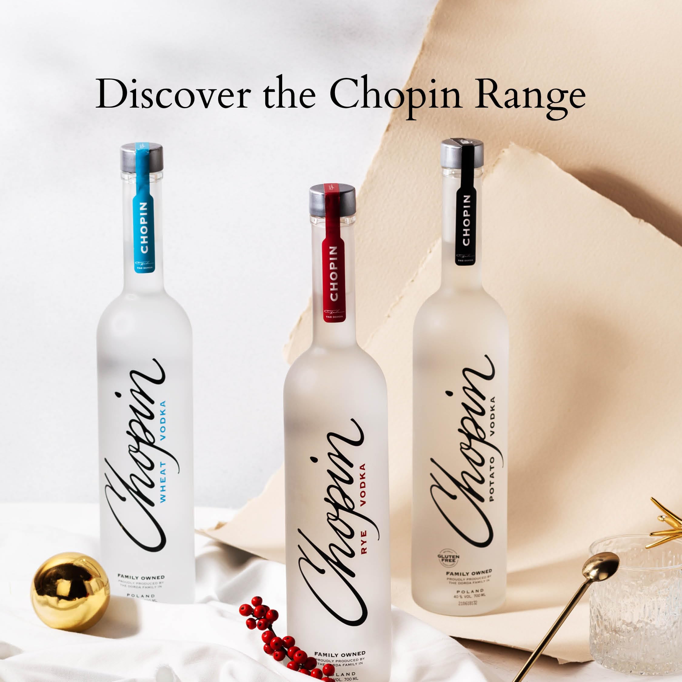 Chopin Potato-Vodka – Polnischer Single-Ingredient Premiumvodka auf Kartoffel-Basis 0,7l