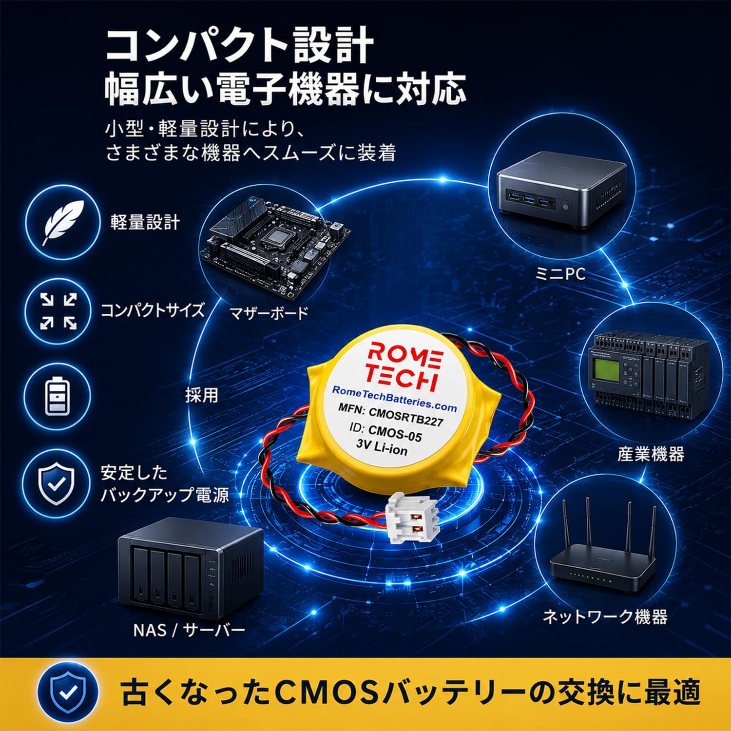 Amazon.co.jp: Rome Tech CMOS Battery for Lenovo ThinkPad E590
