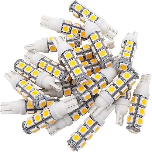 Vista 36 de GRV T10 921 194 13-5050 SMD - Lámpara de bombilla en cuña LED súper brillante, CD 12V Blanco fresco