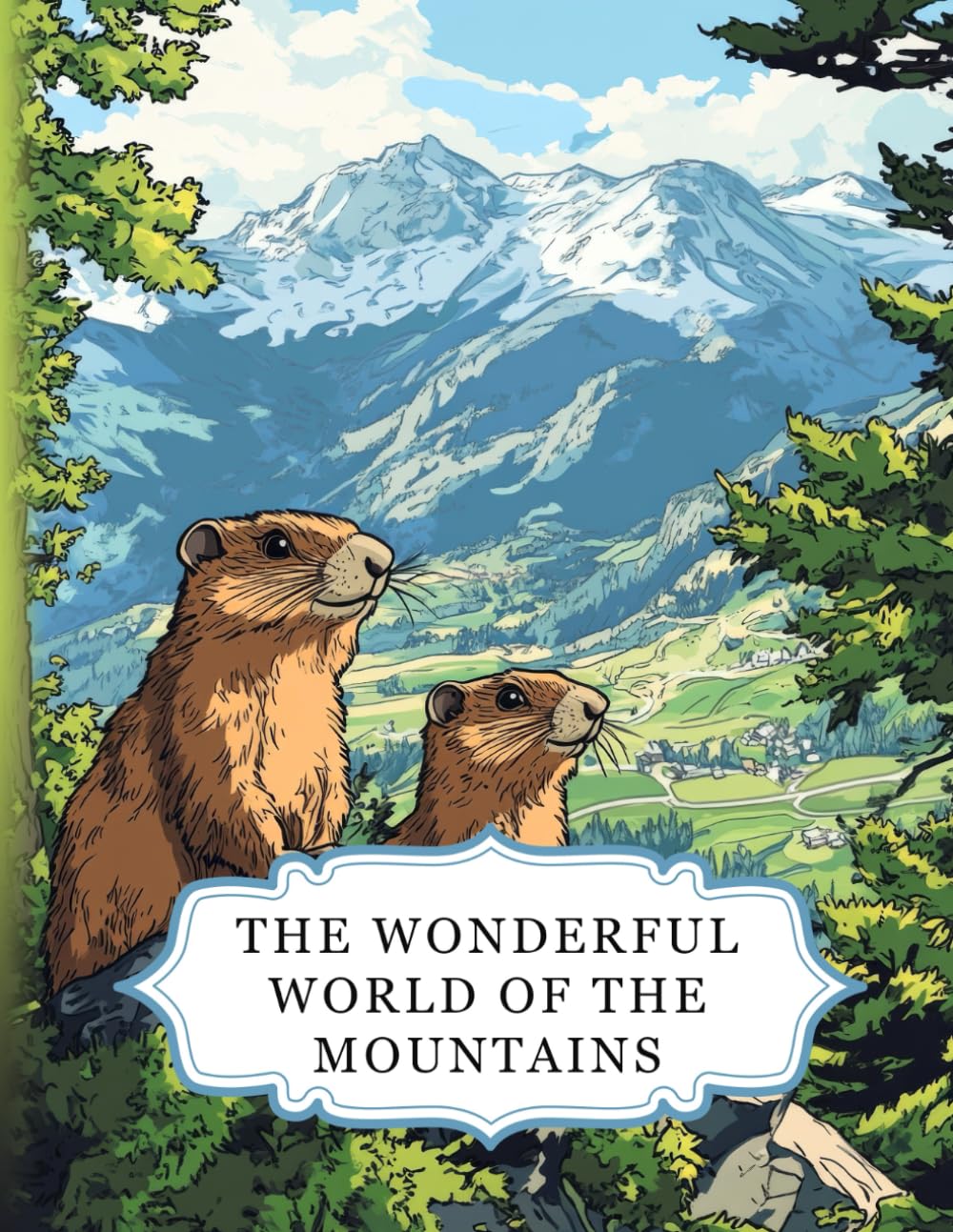 The Wonderful World Of The Mountains: A relaxing mountain colouring book for adults – with 50 beautiful designs for stress relief, mindfulness and creative escape (Beautiful worlds)