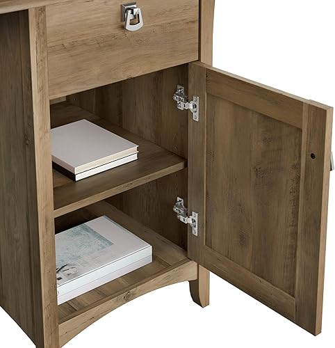 Miniatura 26 de Bush Furniture Salinas - Escritorio para computadora con gabinete | Mesa de estudio con cajones, armarios y bandeja extraíble para teclado/portátil