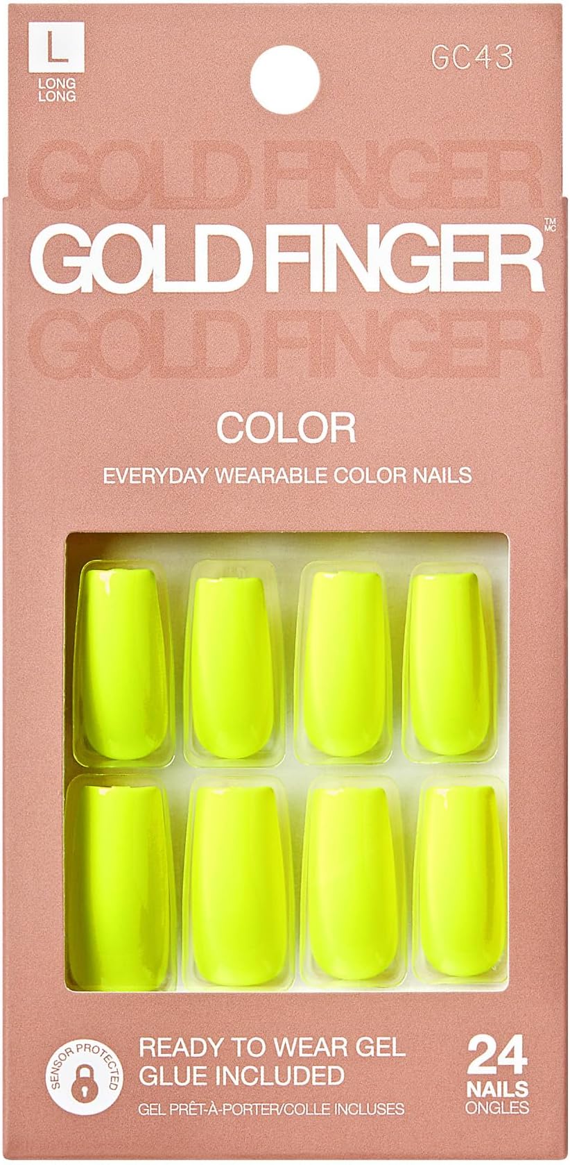 French Tip Press On Nails Medium Long Almond, Black Stars