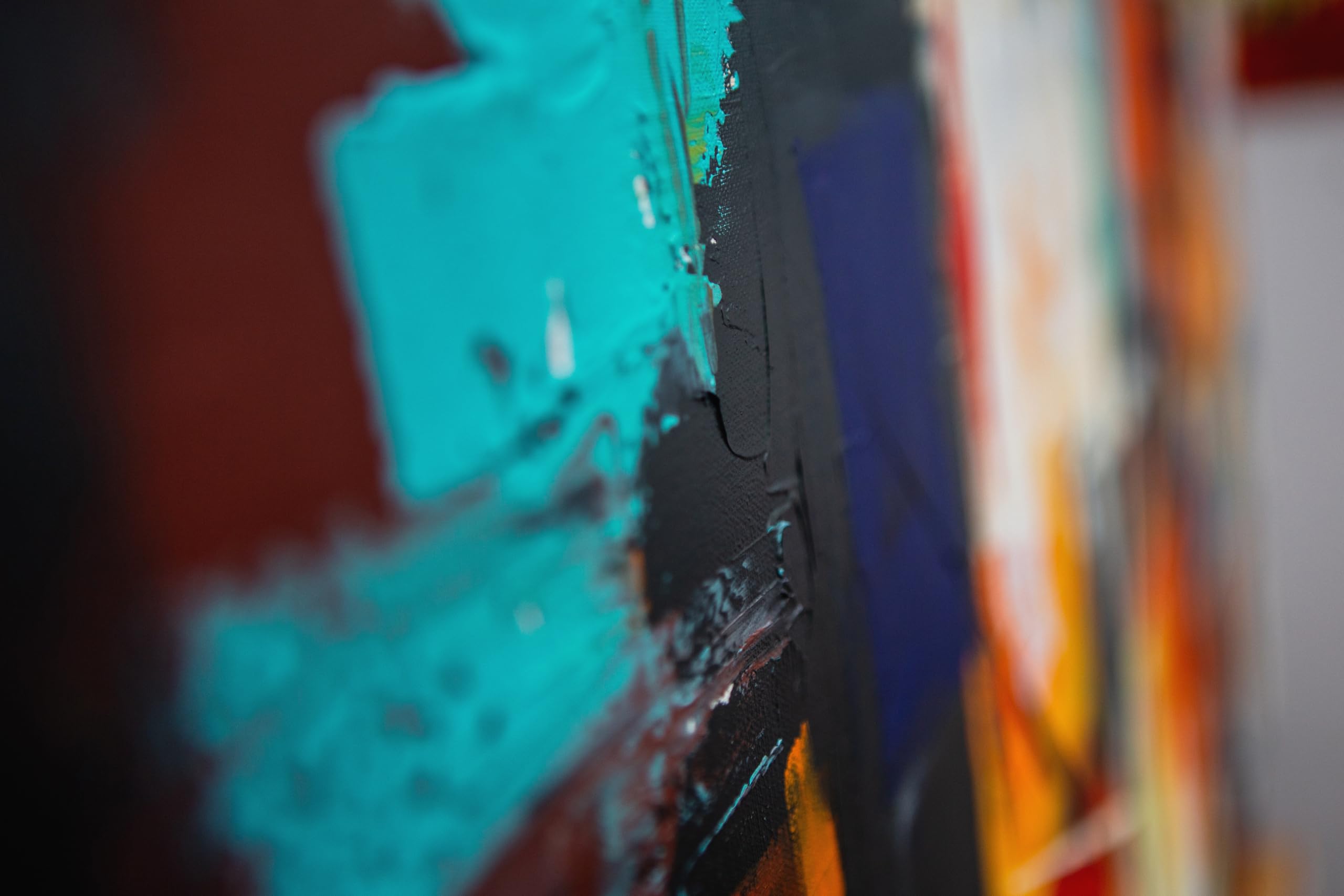 Monica Mirafiori I 160x60 cm I Tableau Peint à la Main I Modèles Tableau I Peintre Moderne I Tableaux Peintures I Toile sur Cadre en Bois