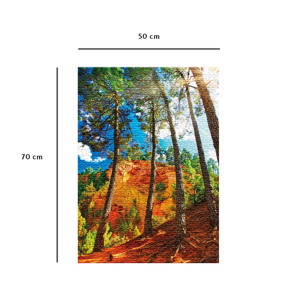 Puzzle Nathan 1000 Pièces – Les Ocres De Roussillon – Adultes Et Ados Dès 14 Ans – Collection Évasion