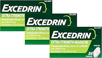 Excedrin Extra Strength - 24 Caplets, Pack of 3