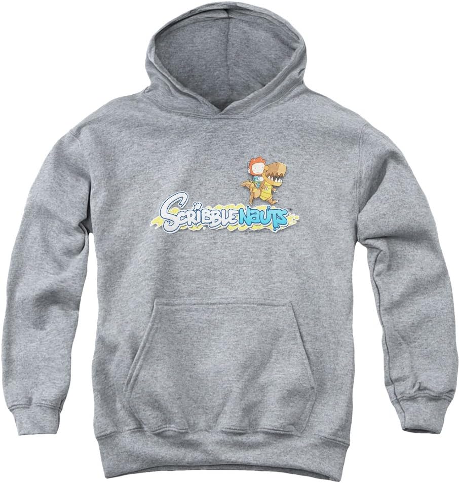 Scribblenauts Logo Big Boys Pullover Hoodie ATHLETIC HEATHER MD