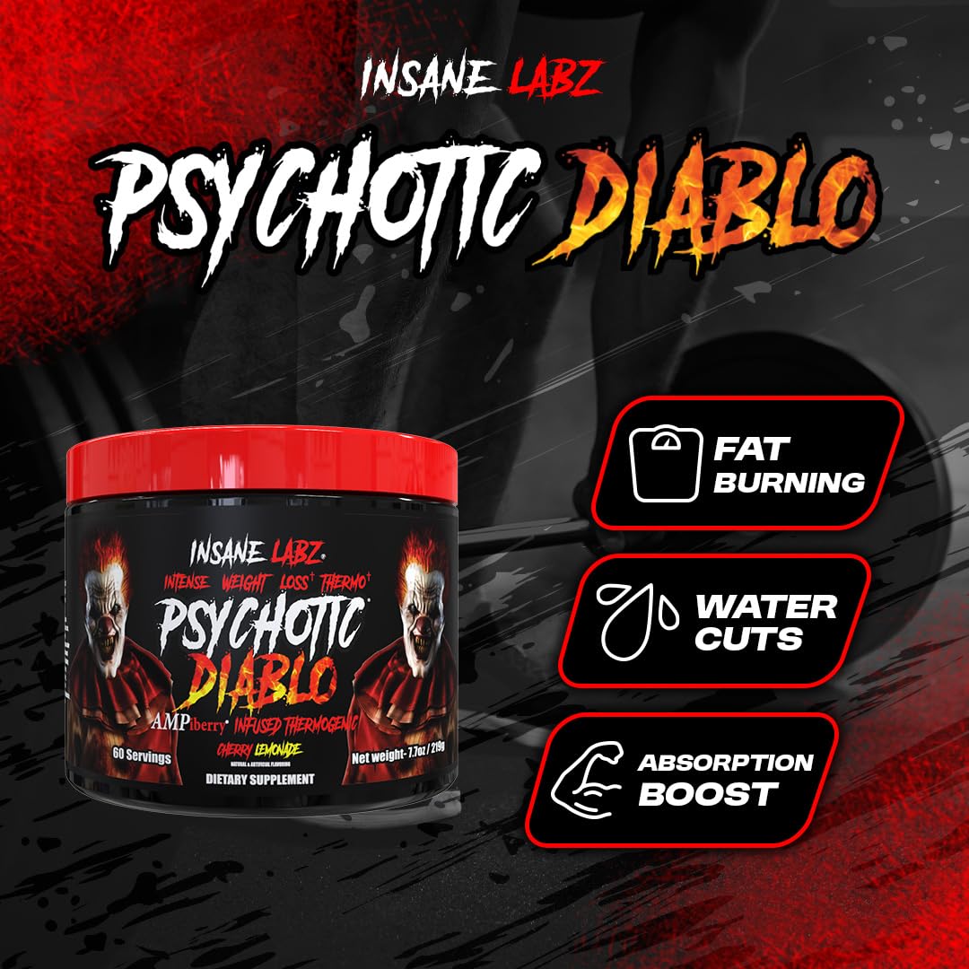 Amazon.com: Insane Labz Psychotic Diablo Thermogenic Fat Burner