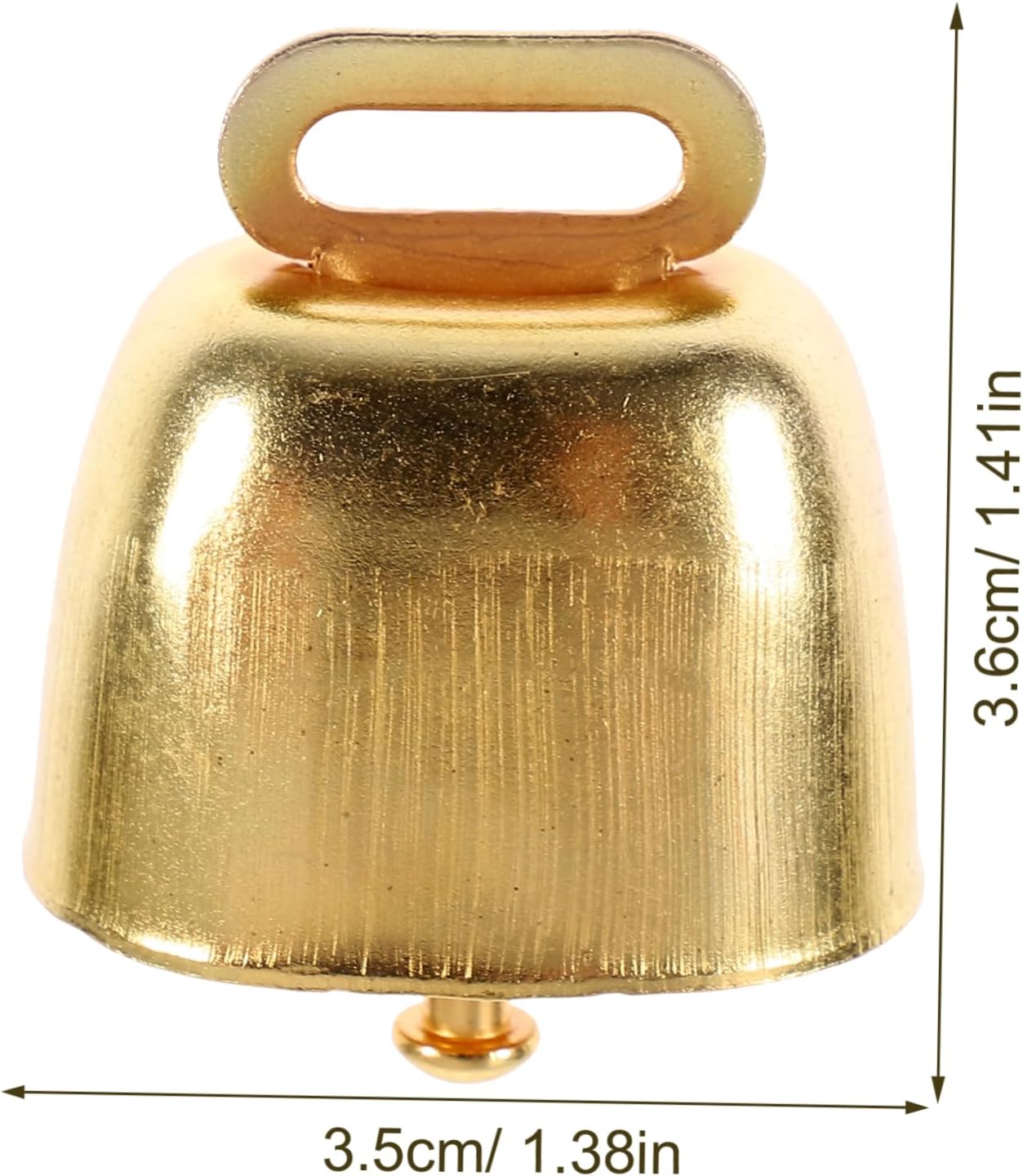 15pcs Golden Iron PET Bells Xmas for Cattle Sheep DIY Crafts