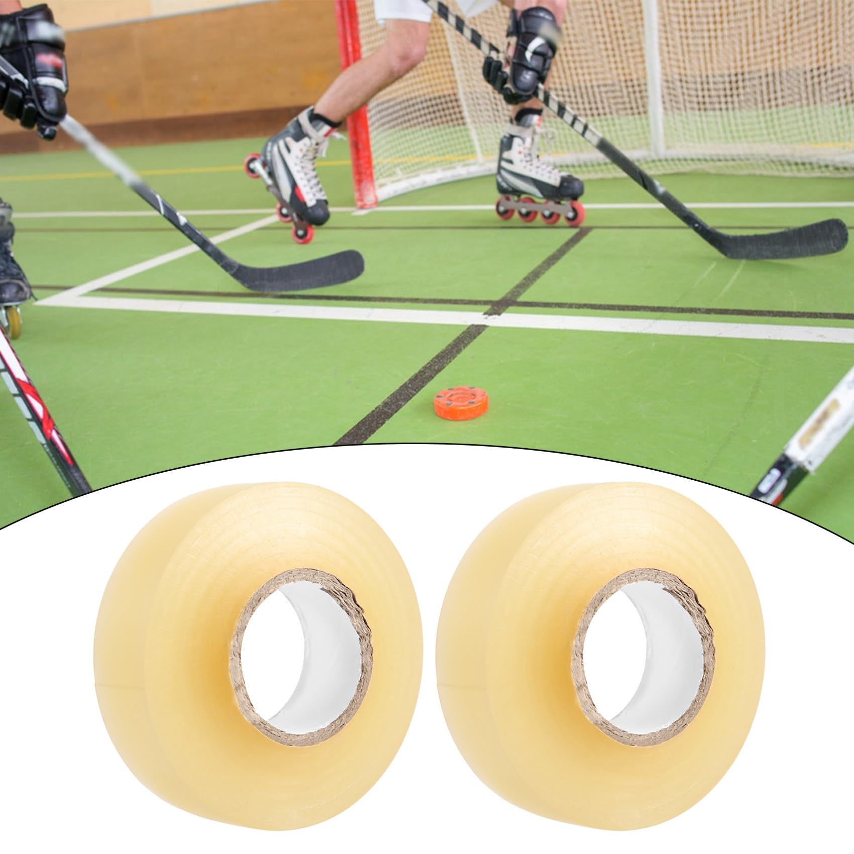 Paquete de 6 Cintas Transparentes para Hockey Cinta Multiusos Rollo de Espinilleras Rollo de Cinta para Equipo Deportivo 2,4 Cm X 28M Regalos Deportivos para Hockey
