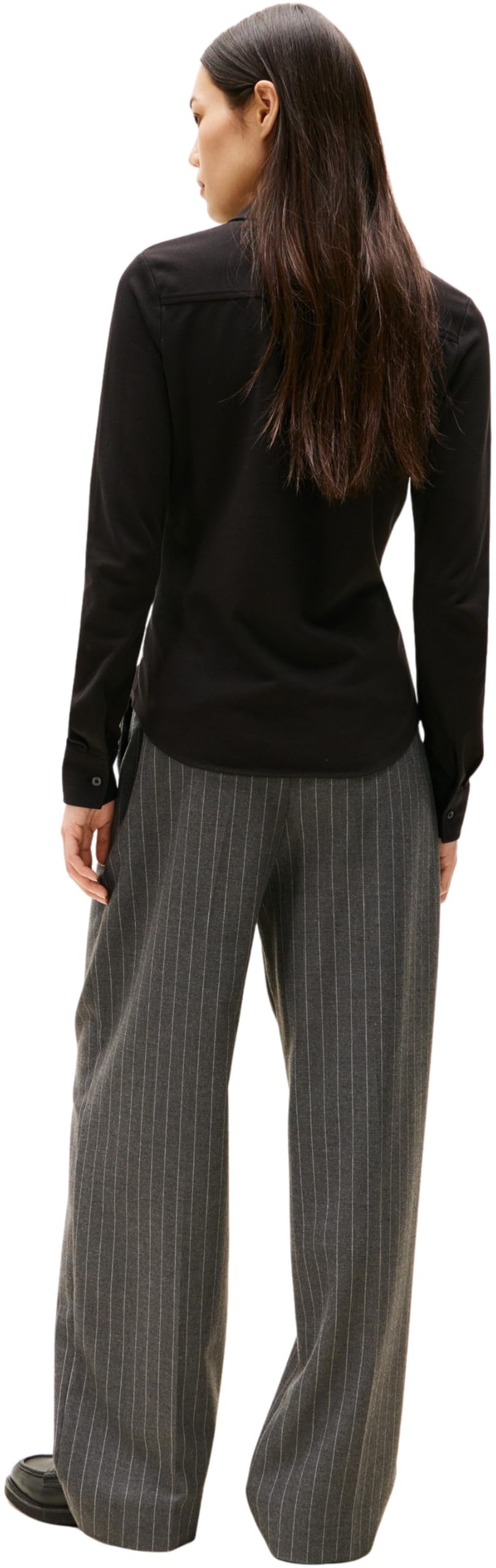 Tommy Hilfiger Damska koszula 1985 Slim Pique BTN Down LS WW0WW43528 L/S, czarna, XXL, czarny (czarny), XXL