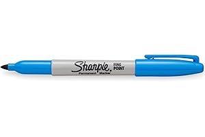 Sharpie Color Burst Permanent Marker, Fine Point, Blue