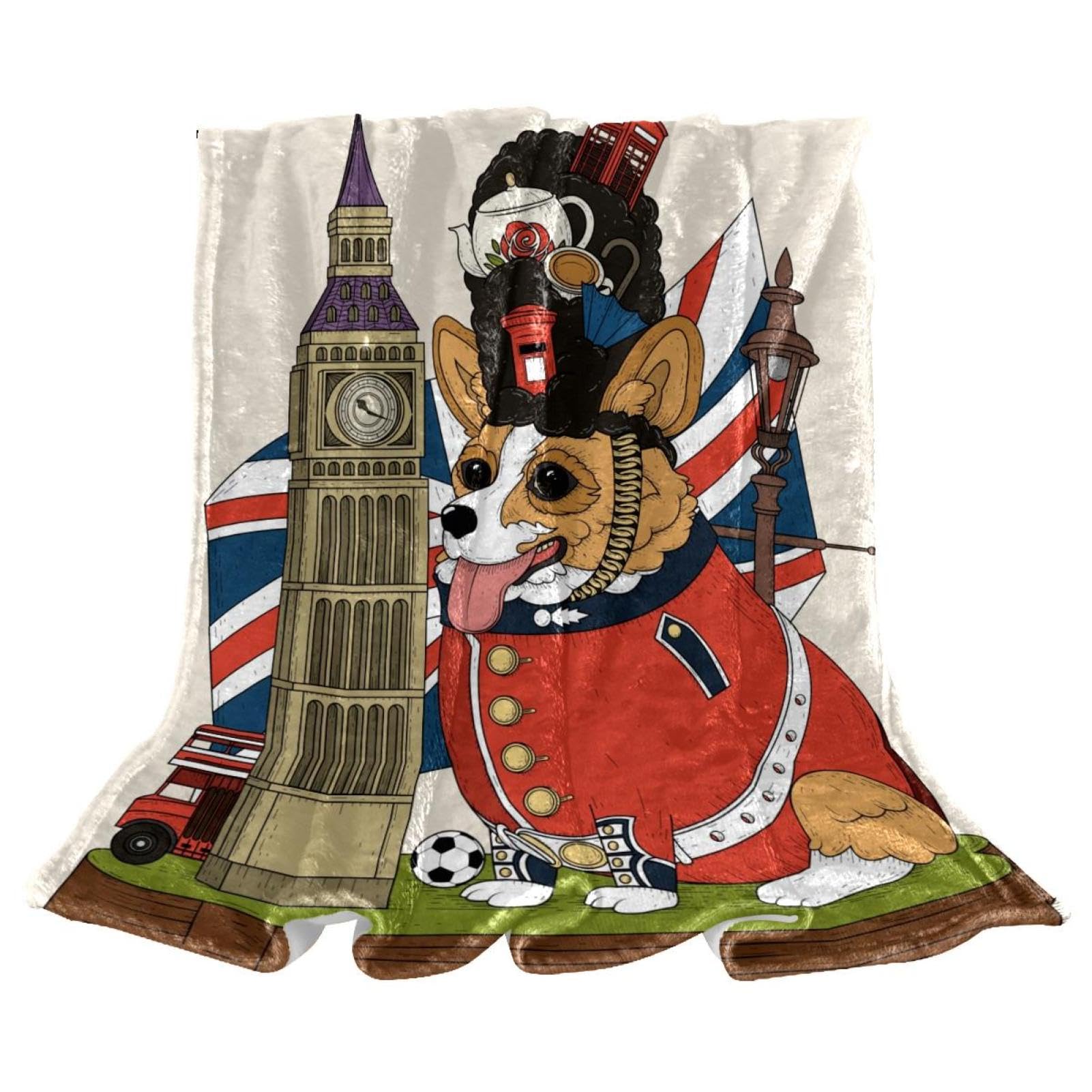 Couverture polaire Corgi dog idéale pour cocooner au salon