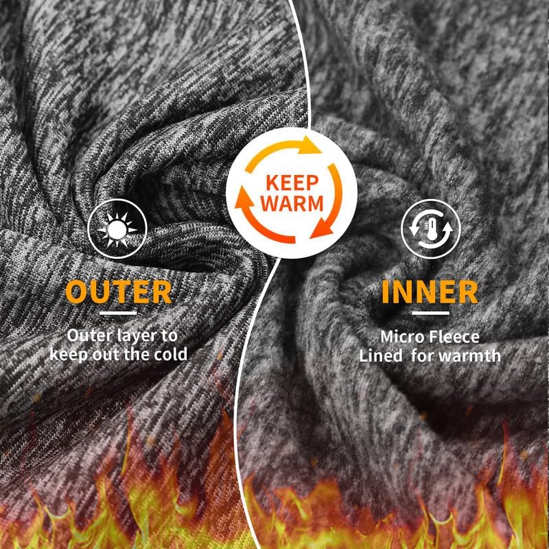 Soneven Women's Fleece Running Pullover Sweaters Winter Cowl Neck Sweatshirt Thermal Shirt Athletic Sweaters with Thumbholes - Image 4