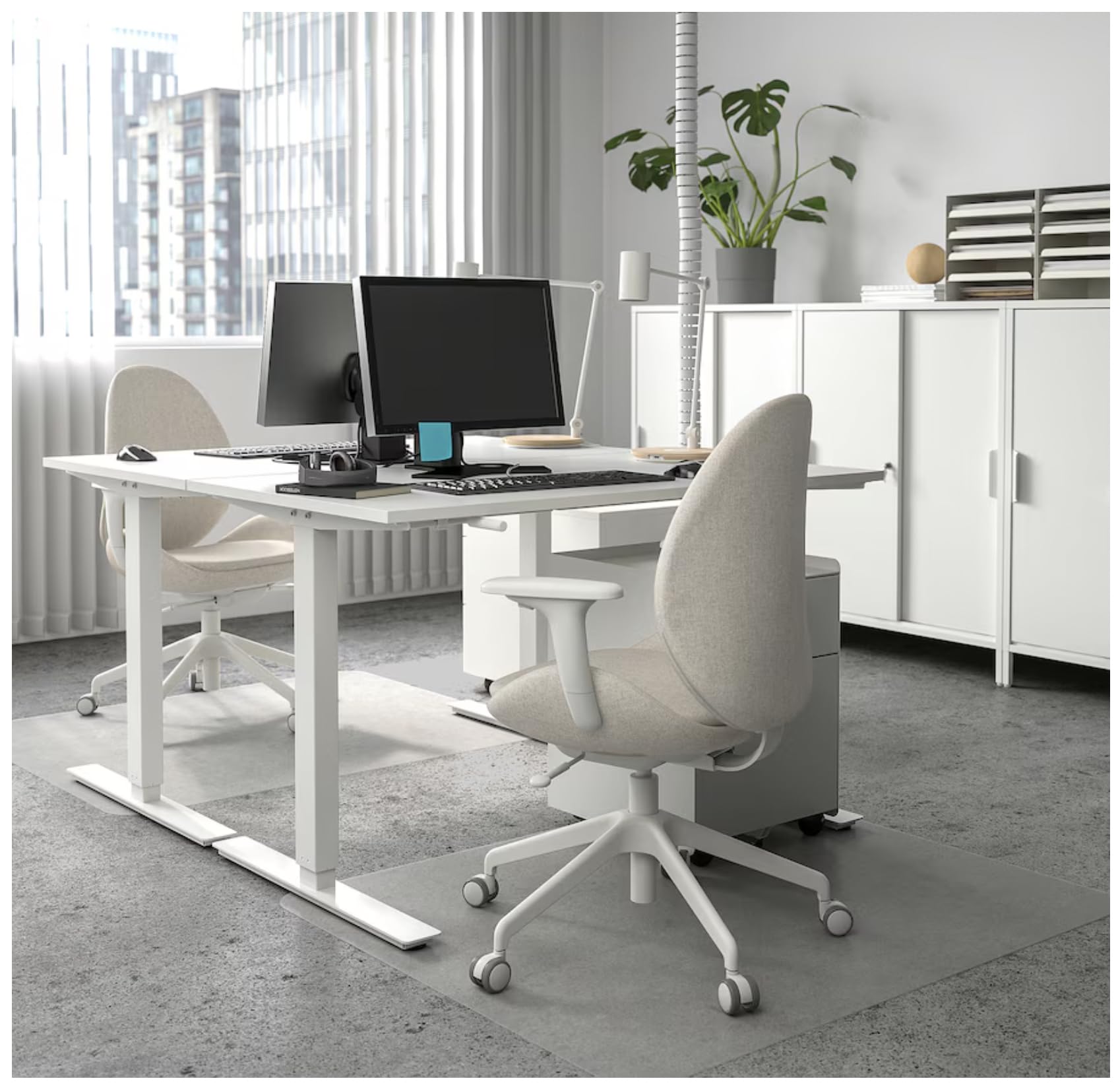 IKEA TROTTEN 120x70ホワイトパソコンデスク TROTTEN Desk sit/Stand, White, 120x70 cm (47 1/4x27 1/2