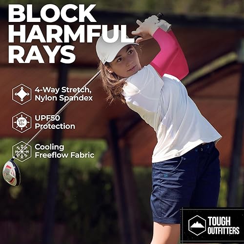 Miniatura 30 de Mangas de brazo de protección solar UV para hombres y mujeres, manga de enfriamiento de compresión deportiva UPF 50, base de cáncer de piel