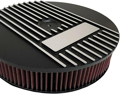 Miniatura 4 de Kit de filtro de aire redondo Big Block Chevy 468-13" - Negro - Ansen USA