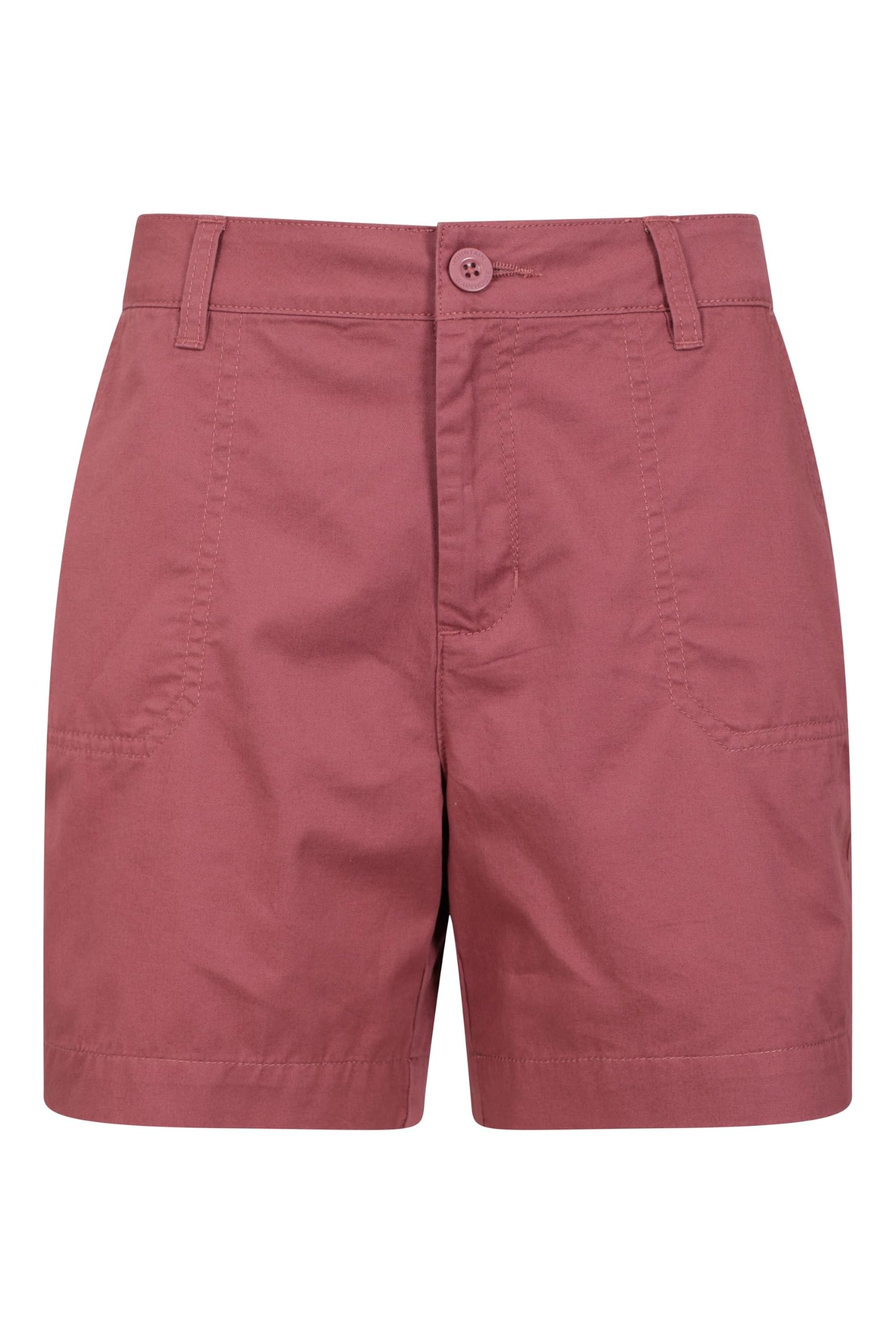 Mountain Warehouse Women's Pink (Organic) Bayside Shorts - Lightweight Short Pants With Upf 50+ & Lots Of Pockets - Spring Summer, Beach, Walking, Hiking & Outdoors Size 18