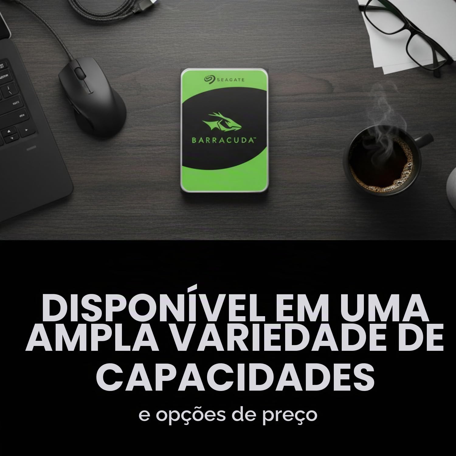 HD 8TB SATA3 Seagate Barracuda - ST8000DM004 (3,5pol, 6Gb/s, 5.900