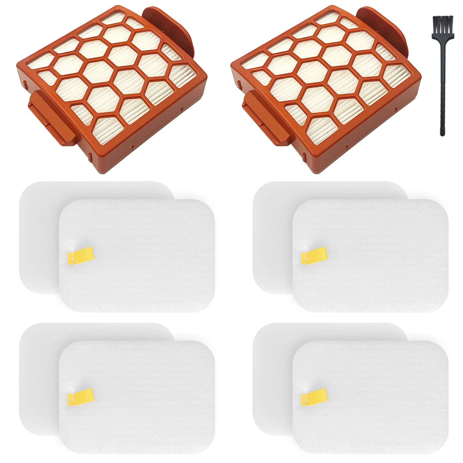 CU50WM ZU62 NV150 Filters Replacement Parts for Shark Navigator Pet Plus CU50WM NV150 NV151 NV251 NV255 ZU51,Navigator Zero-M Pet Pro ZU60 ZU62 ZU62C ZU62NP,2 HEPA Filters+4 Foam&Felt Filters