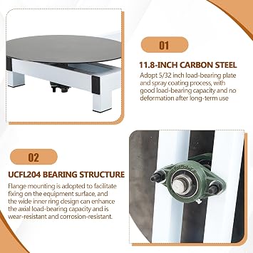 Threlaco Manual Stretch Film Wrapping Machine Heavy Duty Stretch Wrap Machine Dispenser Table Pallet Box Shrink for 12-20in Film Warehouse Factory Express Station Logistics Center Supermarket