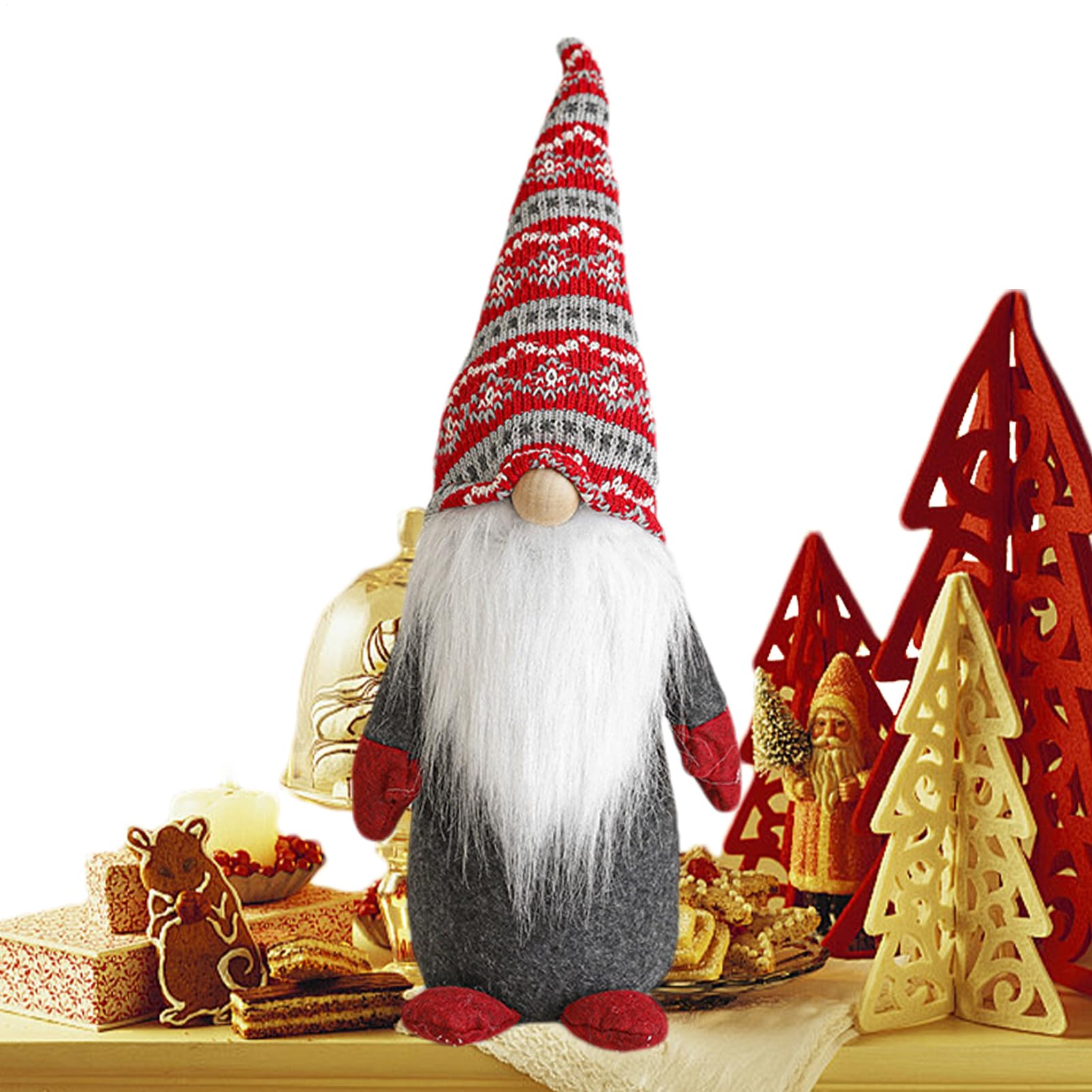 Poupées en Forme de Nains de Noël : Finis les Décors Instables sur Vos Tables