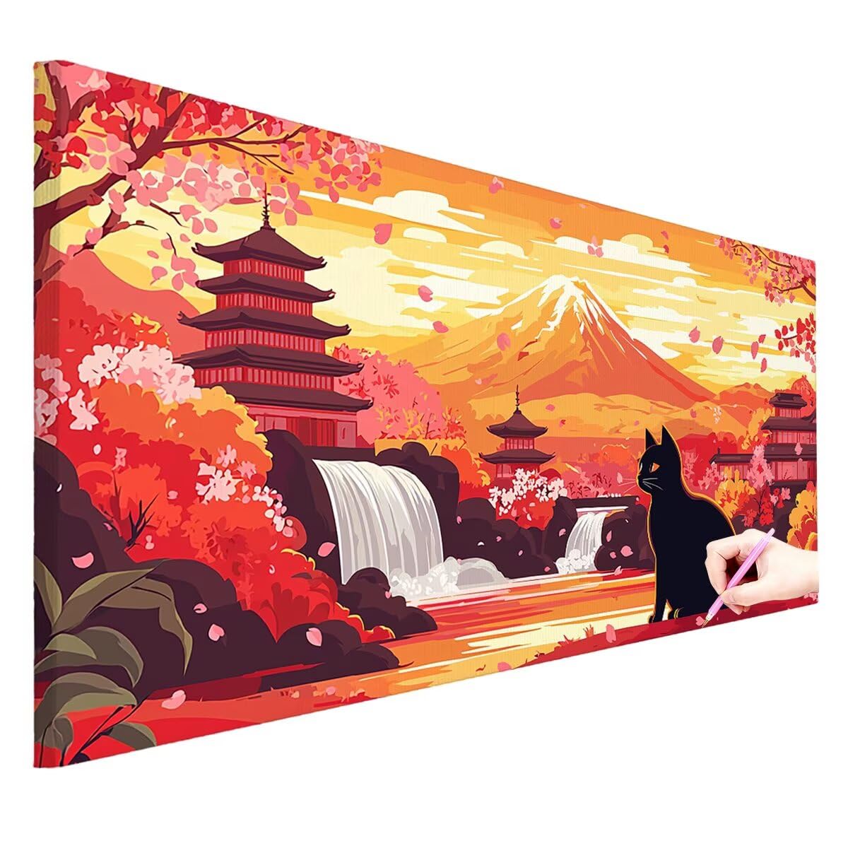 Diamond Painting Kit Completo Giappone, 5D Pittura Diamante 100x50cm -0296