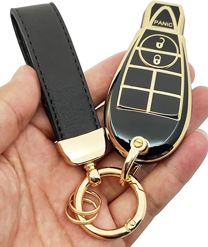 Miniatura 4 de TPU Key Fob Cover fit for Dodge Ram Truck Challenger Durango Grand Caravan Journey Chrysler 300 Jeep Charger Key Fob