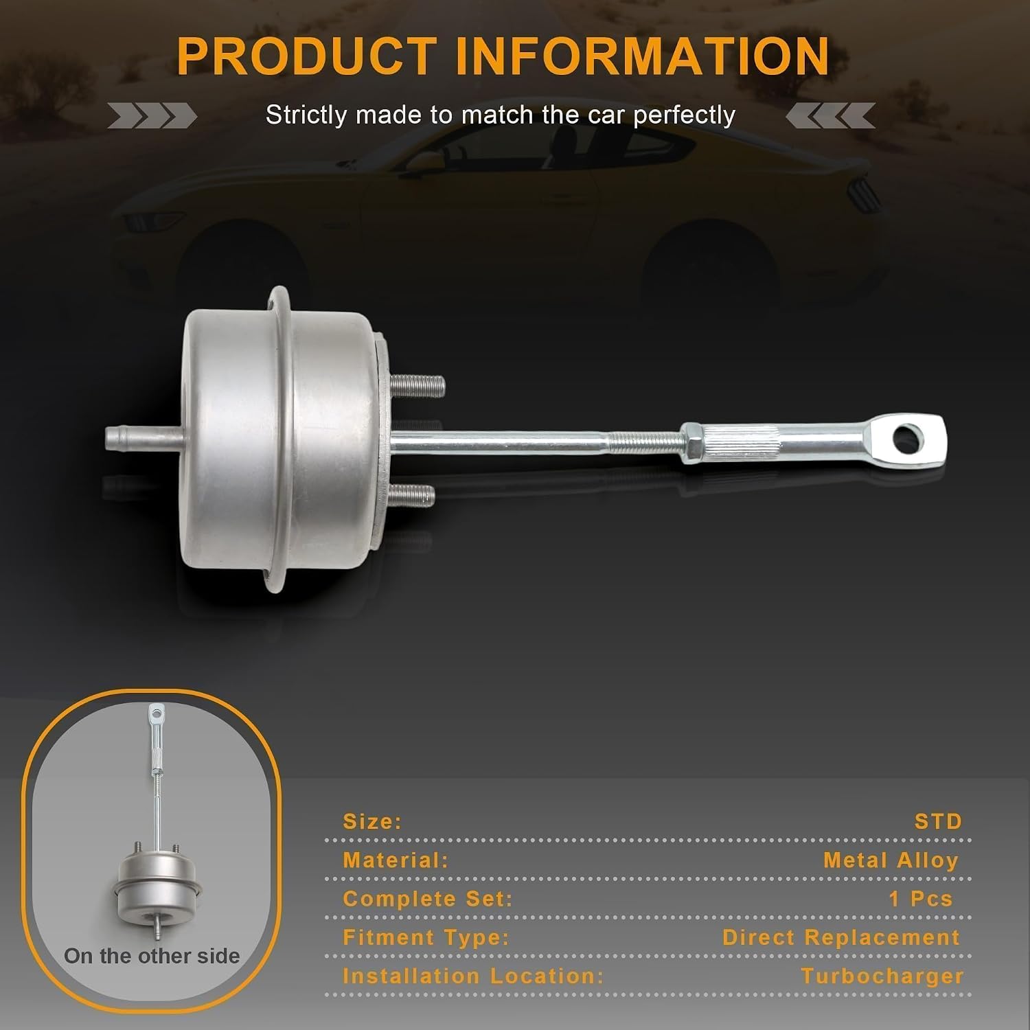 FR3E9G438CB Turbocharger Wastegate Actuator 2.3T Compatible with Ford Mustang 2.3 Ecoboost 2015-2021 FR3E9G438CA FR3E9G438CF