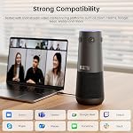 NEARITY 360 Alien 4K Caméra de conférence vidéo avec microphone, 8MP Webcam conférence vidéo, 3 AI Modes, 6 Bruit Annuler Mics, Framing automatique, Webcam de conférence pour PC/Laptop