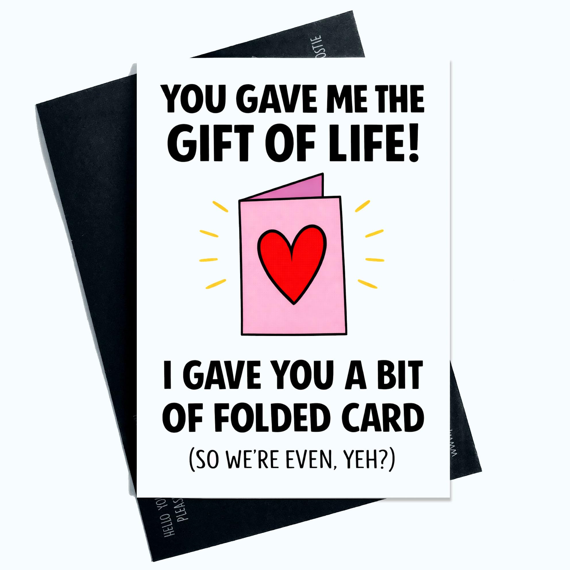 Peachy Antics Funny Mother's Day Card Mum You Gave Me The Gift Of Life Funny Joke Mother's Day Card for Mum A5 Size Card For Mother Gift For Her For Mother's Day Gift SP441