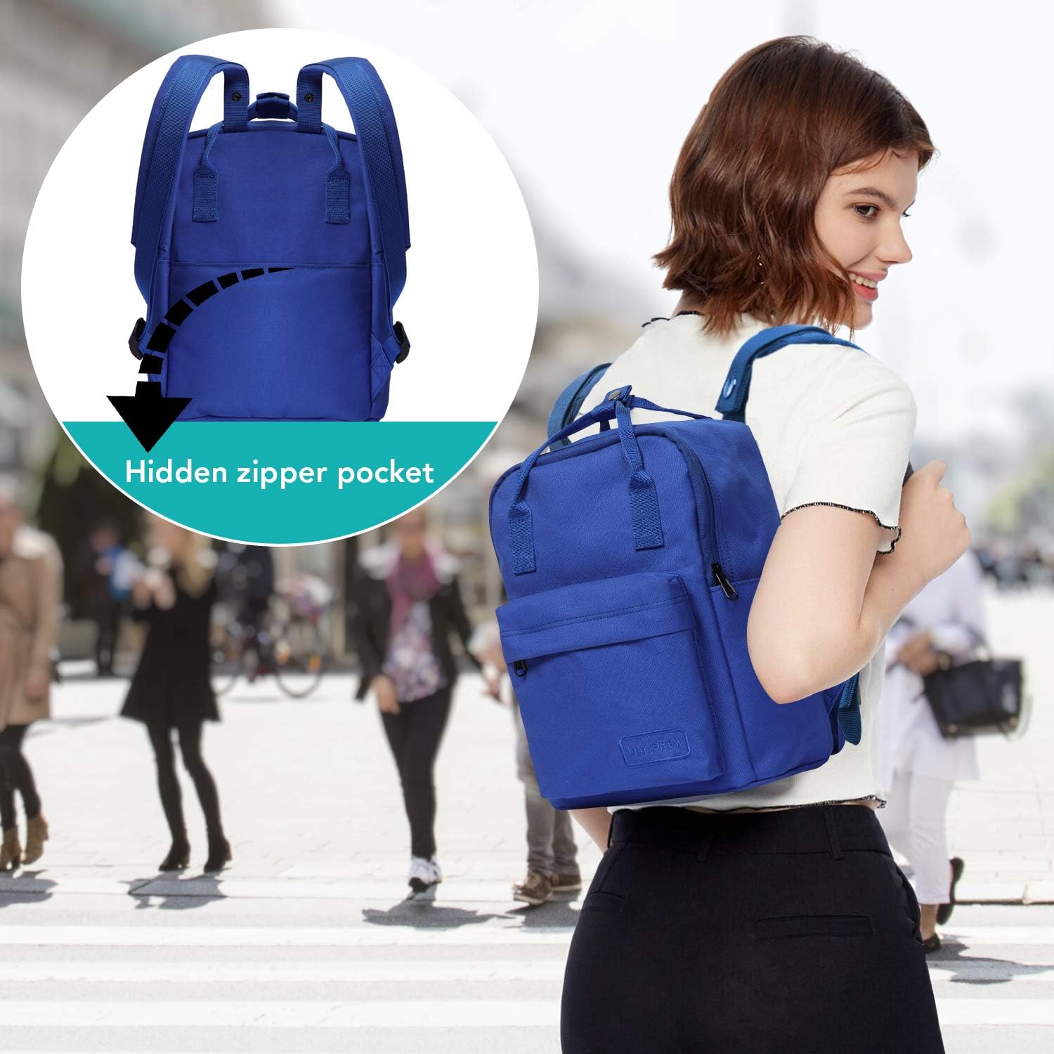 lily & drew lightweight canvas backpack