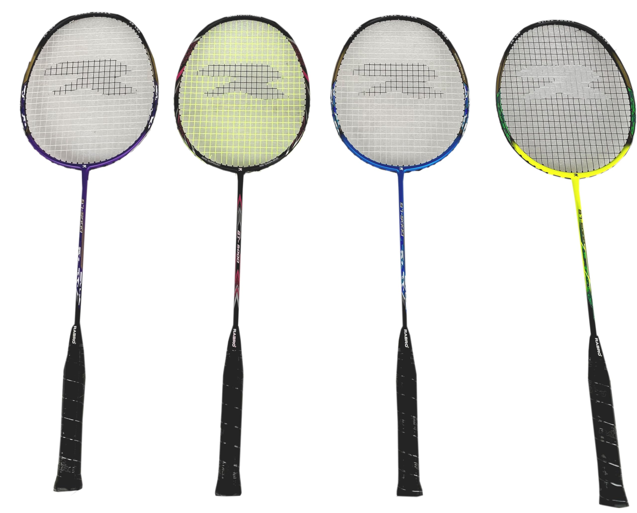 Rabro BT-5000 Aluminum-Alloy Strung Badminton Racquet (Blue)-image-44