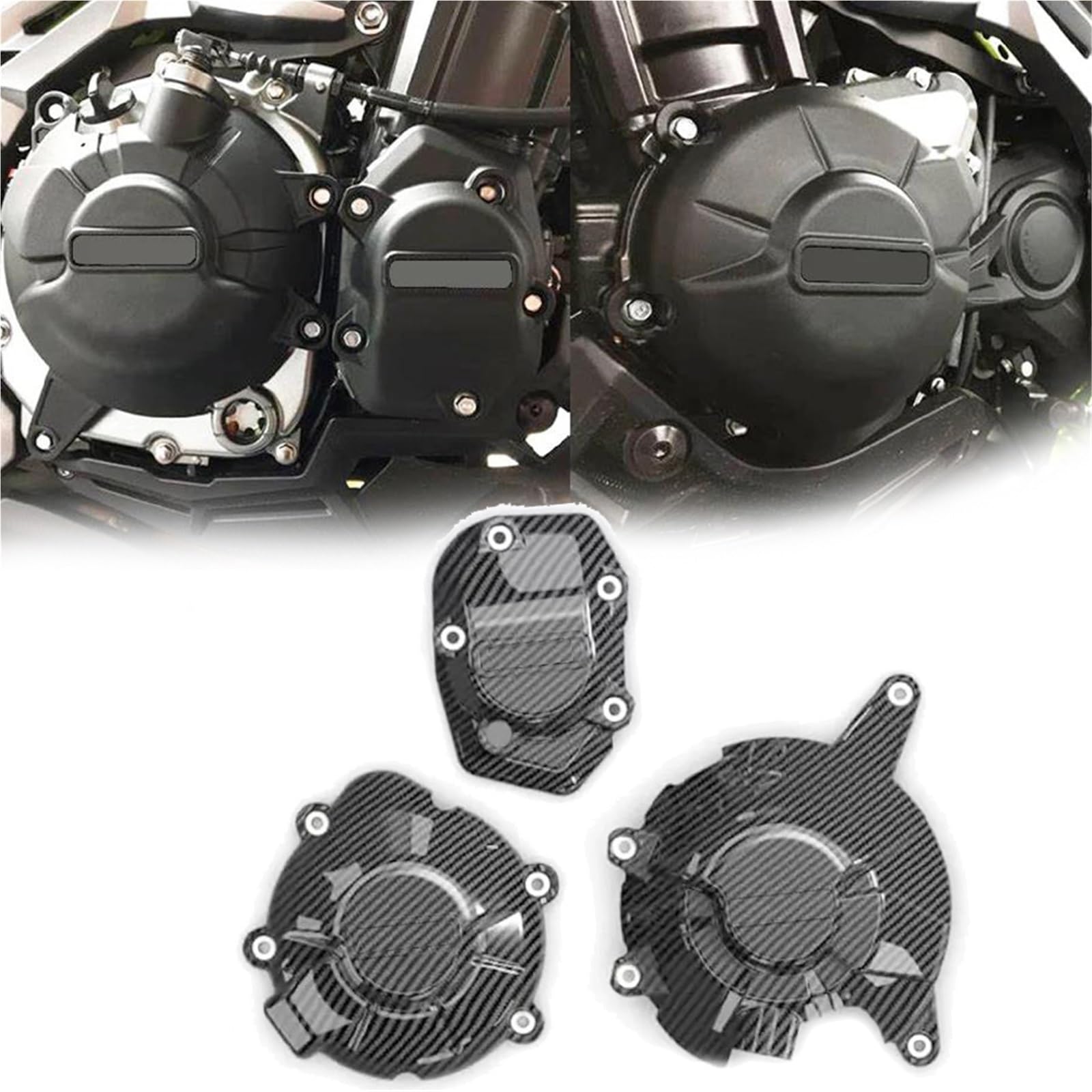 Caches moteur Kawasaki Z900 SE ABS 2021-2024 protections secondaires moto