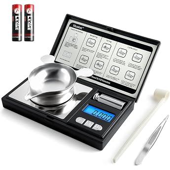 Precision Scales 0.001 g/50 g mg Scales with 6 Weight Units and Tare Function