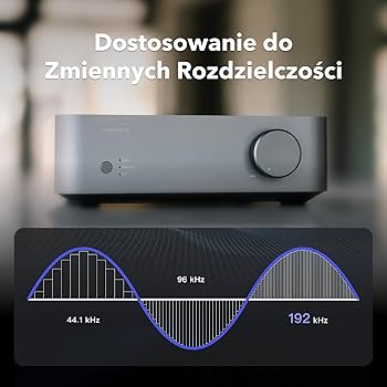 WiiM Vibelink Amp | Wzmacniacz 100W z wysokiej klasy DAC ESS
