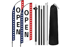 Buryeah Feather Banner Pole Kit: The Perfect Outdoor Advertising Solution