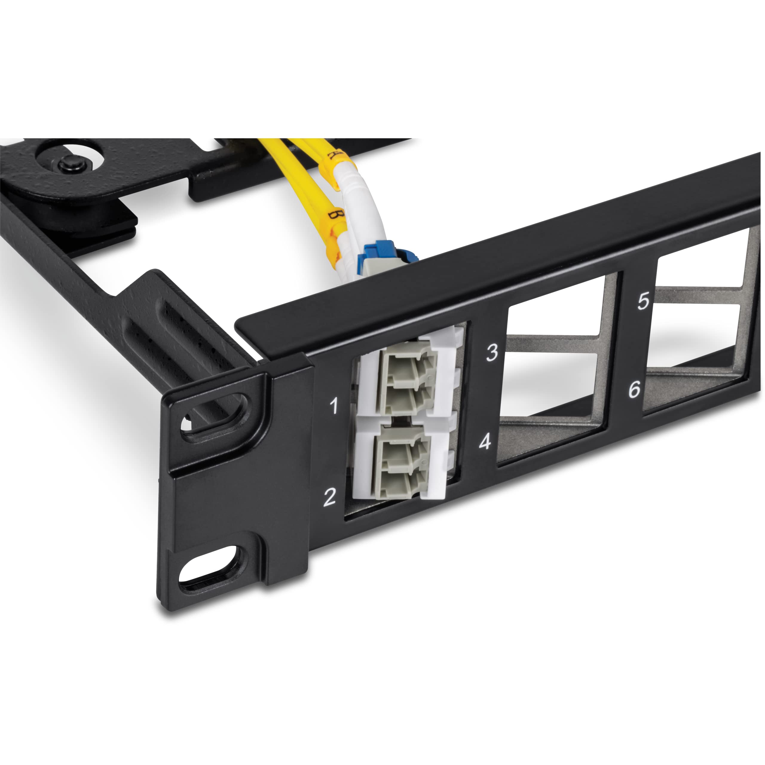 TRENDnet, TC-KP24SA, Panneau de Connexion Keystone blindé 1U Angulaire, Vierge et à 24 Ports, STP, Cat6A, Cat5, Cat5e, Cat6, Conception de Montage en Rack 19"