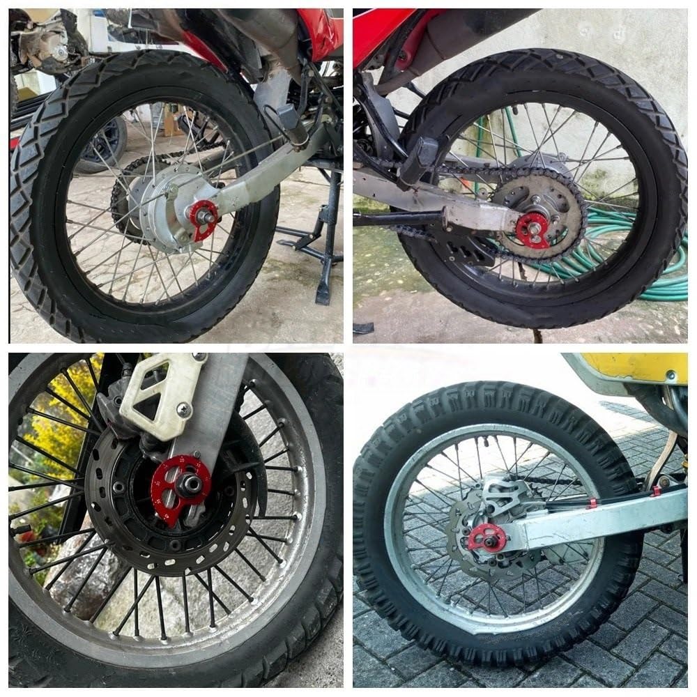 Tendicatena Misura per Honda CRF CRM XR 150 250 400 600 650 1990-2022 Moto Ruota posteriore Regolatore catena Forcellone Tappo terminale Tendicatena per Camme